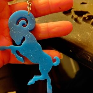 Blue Zodiac Key Holder